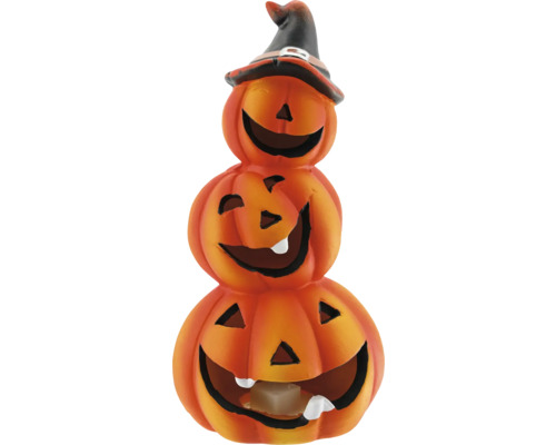 Dekoratívna halloweenska tekvicová lampa s čarodejníckym klobúkom na čajové sviečky