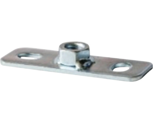 Kovová doska so skrutkou a dvoma otvormi