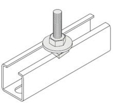 Upevňovacia matica so závitom a kovová lišta