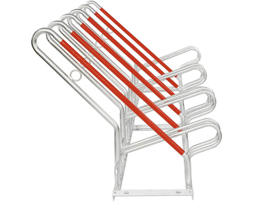 Kovový stojan na bicykle s viacerými parkovacími miestami