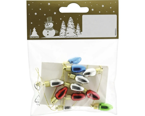 Dekoratívna girlanda z vianočných ozdôb 65 cm farebná Dekoratívna vianočná svetelná reťaz v balení