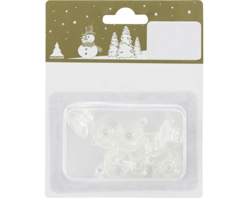 Prísavky s háčikom Ø 5 cm 8 ks Sada plastových prísaviek