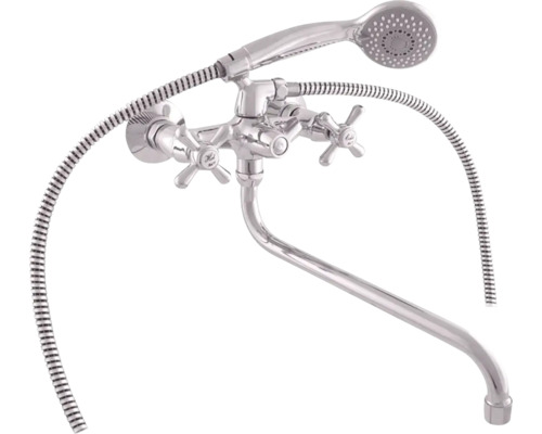 Kúpeľňová batéria s sprchovou hadicou a ručnou sprchou