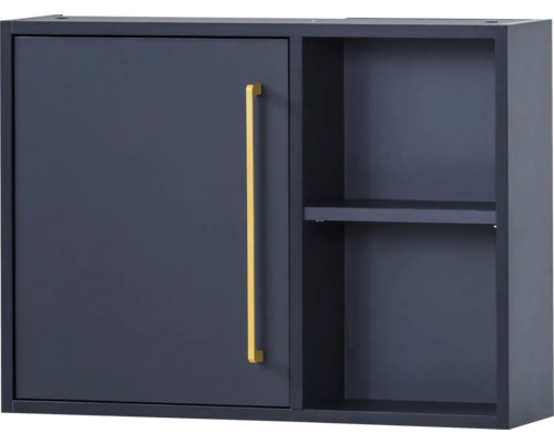 Závesná skrinka s dvierkami a otvorenou policou