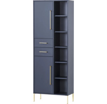 Vysoká skriňa so zásuvkami, policami a nožičkami