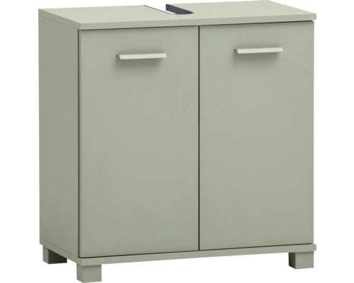 Skrinka pod umývadlo Möbelpartner Mono pistáciová 59,8 x 62,4 x 32,6 cm Skrinka pod umývadlo s dvomi dvierkami