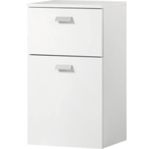 Biela zásuvková skriňa s dvoma zásuvkami