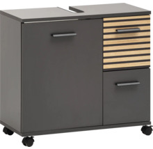 Spodná skrinka so zásuvkami a kolieskami do kúpeľne