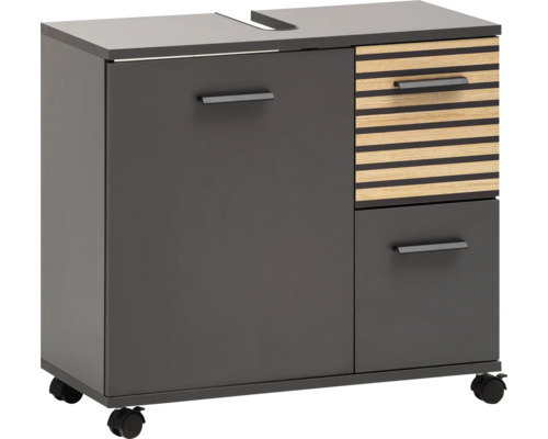 Spodná skrinka so zásuvkami a kolieskami do kúpeľne