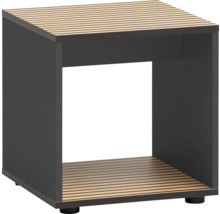 Štvorcový odkladací stolík s lamelovým dnom a doskou