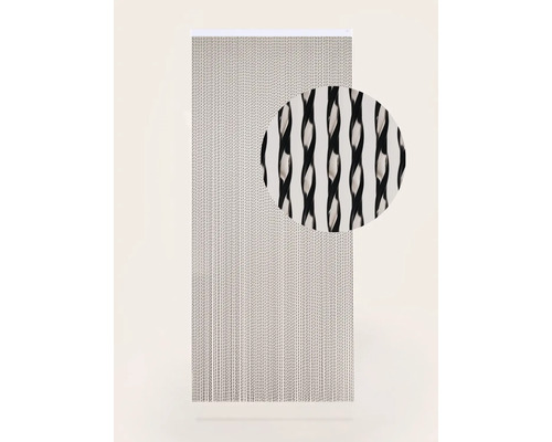 Záves na dvere Adia čierny 100x230 cm