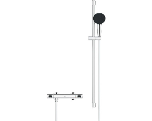 Sprchový systém s termostatom a ručnou sprchou