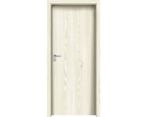 Protipožiarne dvere 80 Ľ borovica biela Drevené dvere s kľučkou