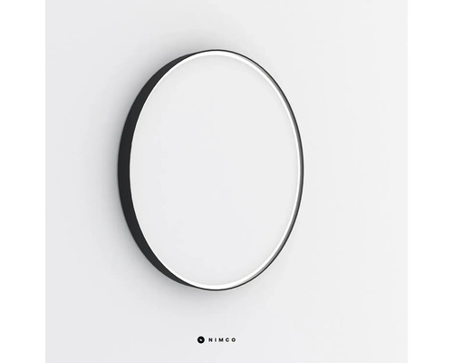 Okrúhle kúpeľňové zrkadlo s rámom