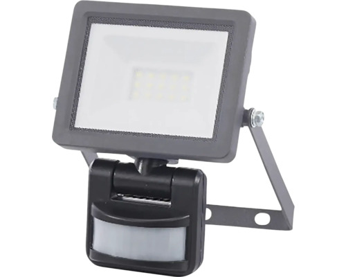 LED reflektor LEDMED VANA SMD S EASY IP 65 10 W 1100 lm 4000 K antracit so senzorom pohybu