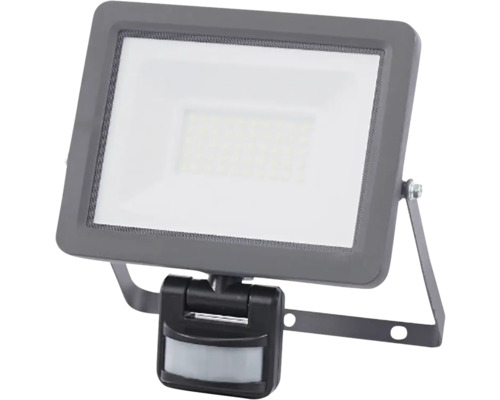 LED reflektor LEDMED VANA SMD S EASY IP 65 30 W 3300 lm 4000 K antracit so senzorom pohybu LED vonkajší reflektor s pohybovým senzorom