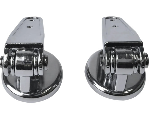 Dva kovové záchodové pánty