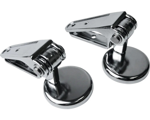 Dve kovové nástenné toaletné sedadlá