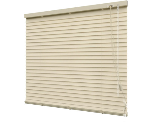 Hliníková žalúzia SOLUNA Dim-Out béžová 60x240 cm, + 20% viac lamiel na zatemnenie Zatvorená žalúzia na dekoráciu okien a ochranu pred slnkom