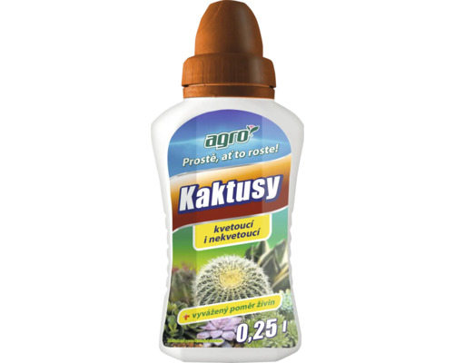 Hnojivo pre kaktusy vo fľaši s objemom 0,25 litra