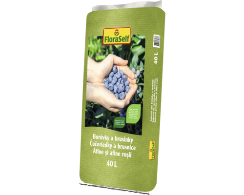 FloraSelf Substrát pre čučoriedky a brusnice, 40 litrov