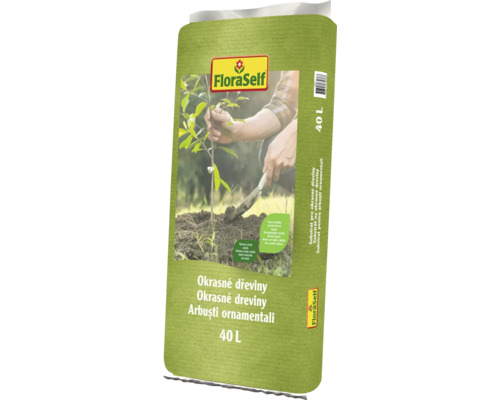FloraSelf Substrát pre okrasné dreviny, 40 litrové balenie