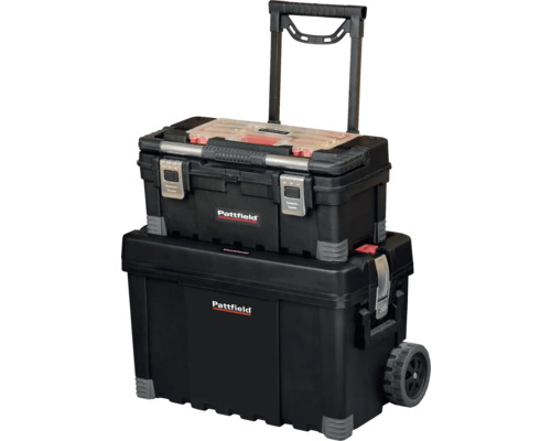 Pattfield kufor na náradie s kolieskami a teleskopickou rukoväťou