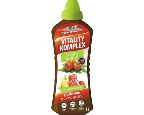 Fľaša tekutého hnojiva pre paradajky a papriky