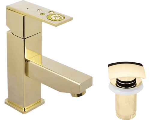 Umývadlová batéria RAV Slezák Royal s výpusťou click-clack ROYAL1027.0 Umývadlová batéria s odtokovou súpravou