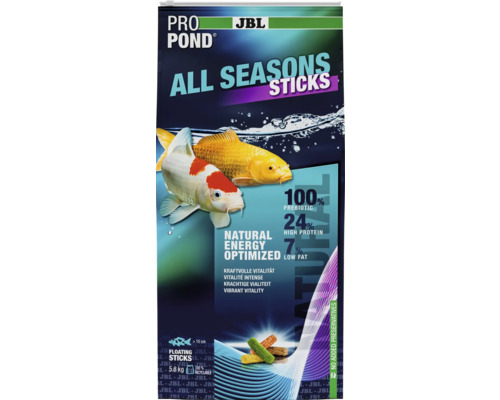 JBL Pro Pond All Seasons Sticks krmivo pre ryby v 5,8 kilogramovom vreci