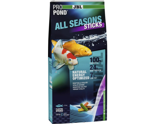 JBL Pro Pond All Seasons Sticks krmivo pre ryby v 5,8 kilogramovom balení