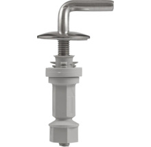 Upevňovacia súprava pre WC sedadlo z kovu a plastu