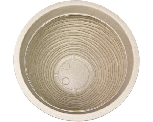 Kvetináč z bioplastu, pohľad zhora