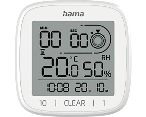 Hama Logo Digitálny teplomer na zobrazenie teploty a vlhkosti