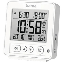 Rádiom riadený budík Hama s digitálnym zobrazením času, dátumu a teploty
