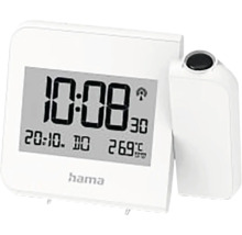 Digitálny budík Hama so zobrazením času, dátumu a teploty