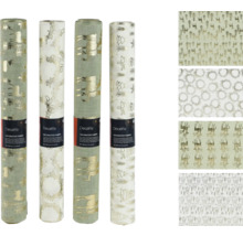 Dekoračná látka s rôznymi vianočnými motívmi.