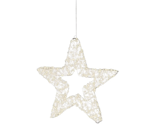 Dekoratívna hviezda na zavesenie pre slávnostné osvetlenie