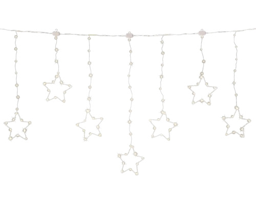 Dekoratívna svetelná reťaz s hviezdami pre vnútorné použitie