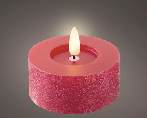 Dekoratívna červená LED sviečka pre vnútorné použitie