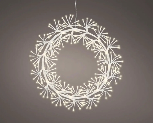 Svetelný veniec 240 LED, teplé biele svetlo Dekoratívny LED svetelný veniec na vianočný čas