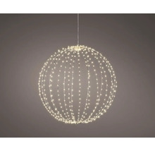 Závesná LED dekoračná guľa s drôteným rámom