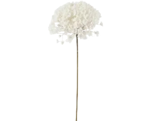 Umelá kvetina magnólia 70 cm krémová Dekoratívna umelá hortenzia ako samostatný kvet