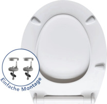 Plastové záchodové sedadlo s jednoduchou montážou