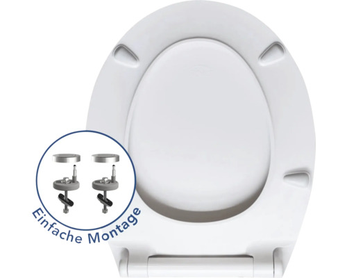Plastové záchodové sedadlo s jednoduchou montážou