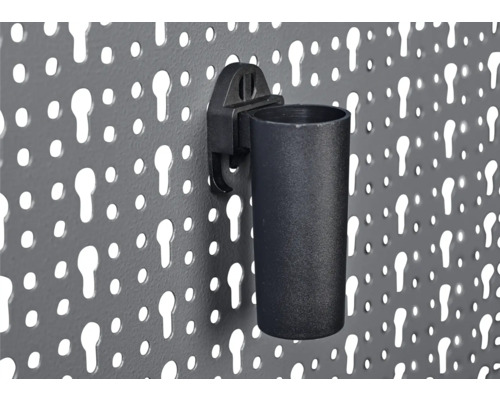 Držiak nástrojov na dierovanej stene na uloženie náradia