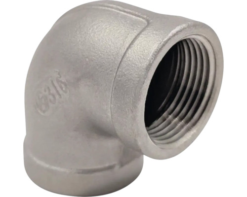 Nerezové koleno s vnútorným závitom, 90 stupňov