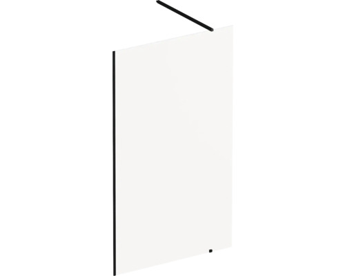 Sklenená sprchová zástena s čiernym rámom