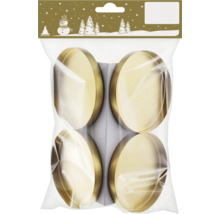 Balenie štyroch zlatých držiakov na čajové sviečky