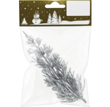 Trblietavá jedľová vetva v balení ako vianočná dekorácia